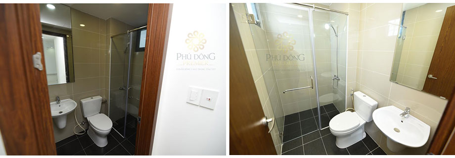 Hình thực tế nhà vệ sinh khi mua căn hộ Phú Đông Premier